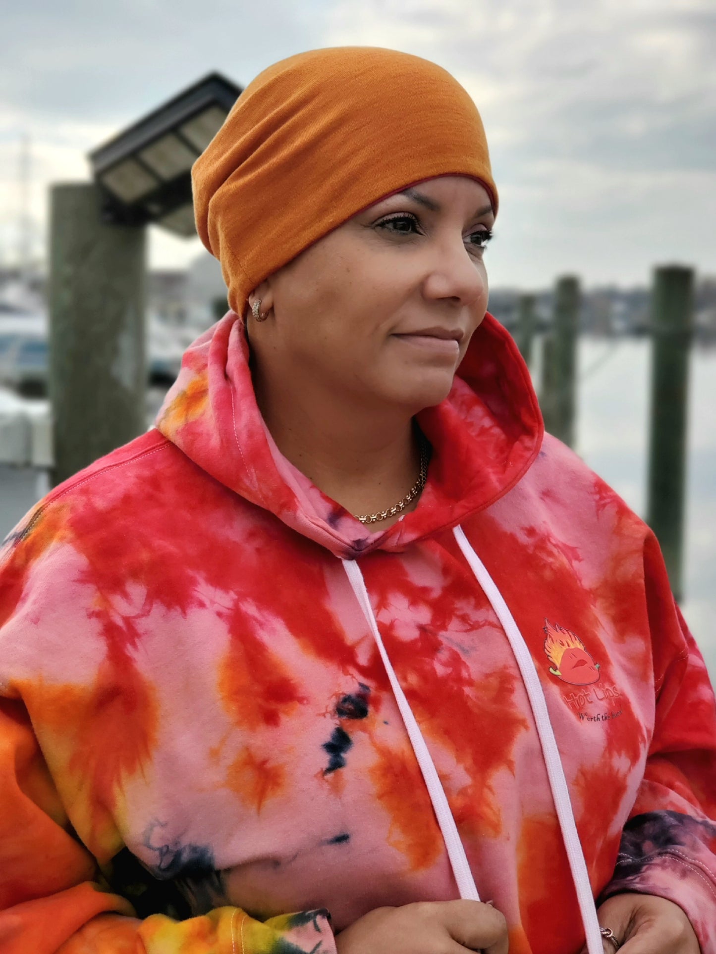 Hot Lips Hoodie - Tie Dye