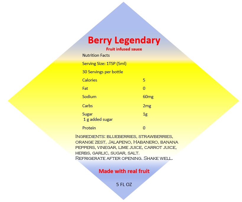 Berry Legendary fruit infused sauce