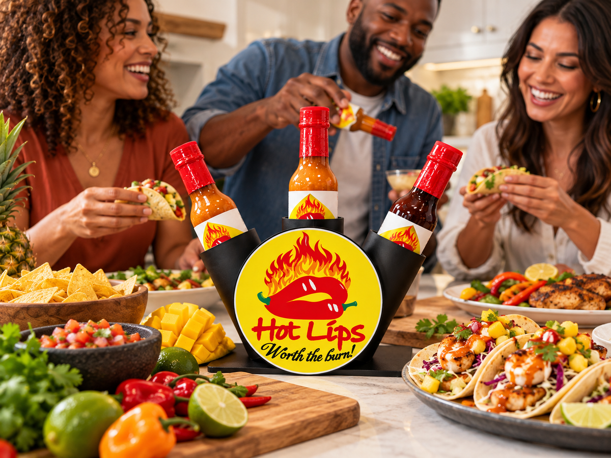 Hot Lips 3-Pack Caddie (DOES NOT INCLUDE SAUCES)