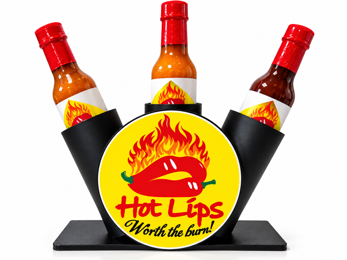 Hot Lips 3-Pack Caddie (DOES NOT INCLUDE SAUCES)