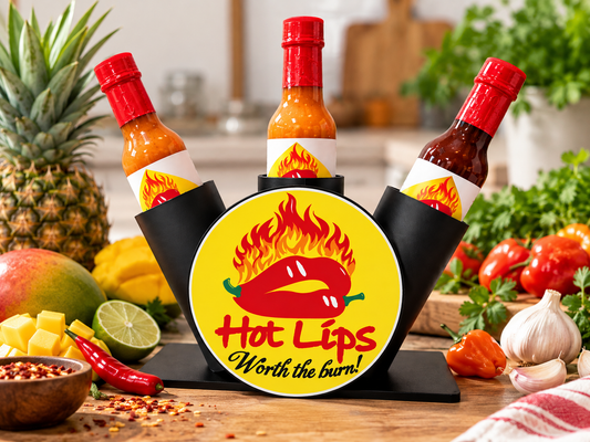 Hot Lips 3-Pack Caddie (DOES NOT INCLUDE SAUCES)
